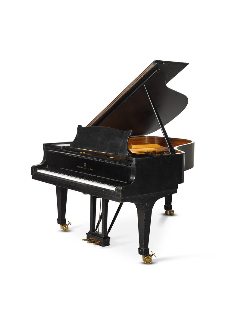 A Steinway grand piano housed at Abbey Road Studios was among the lot