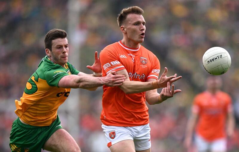 Rian O'Neill in action for Armagh.