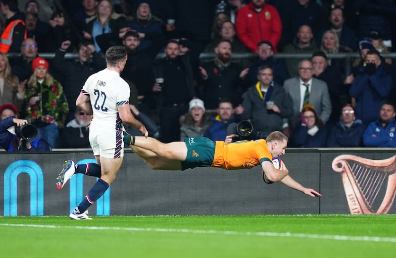 Max Jorgensen scored the winning try for Australia