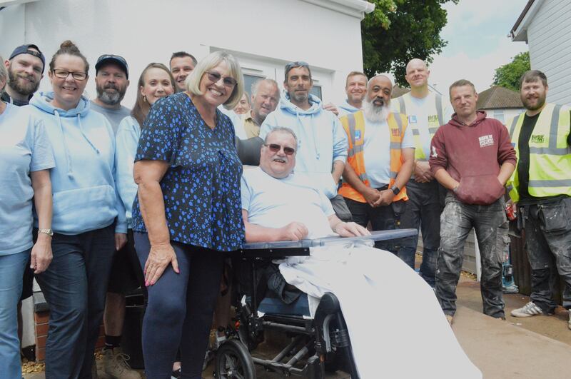 Linda and Keith Parry’s home has been transformed thanks to the charity Band of Builders