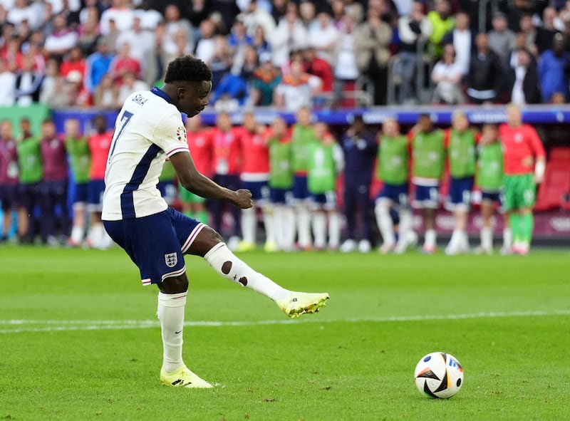 Bukayo Saka stepped up and scored for England after missing his spot-kick in the Euro 2020 final