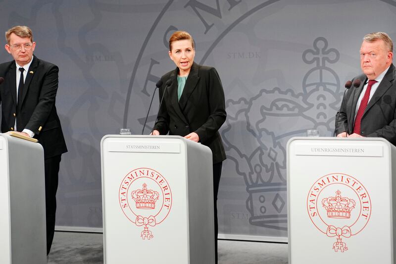 The plans were outlined at a press conference in Copenhagen (Ritzau Scanpix via AP)