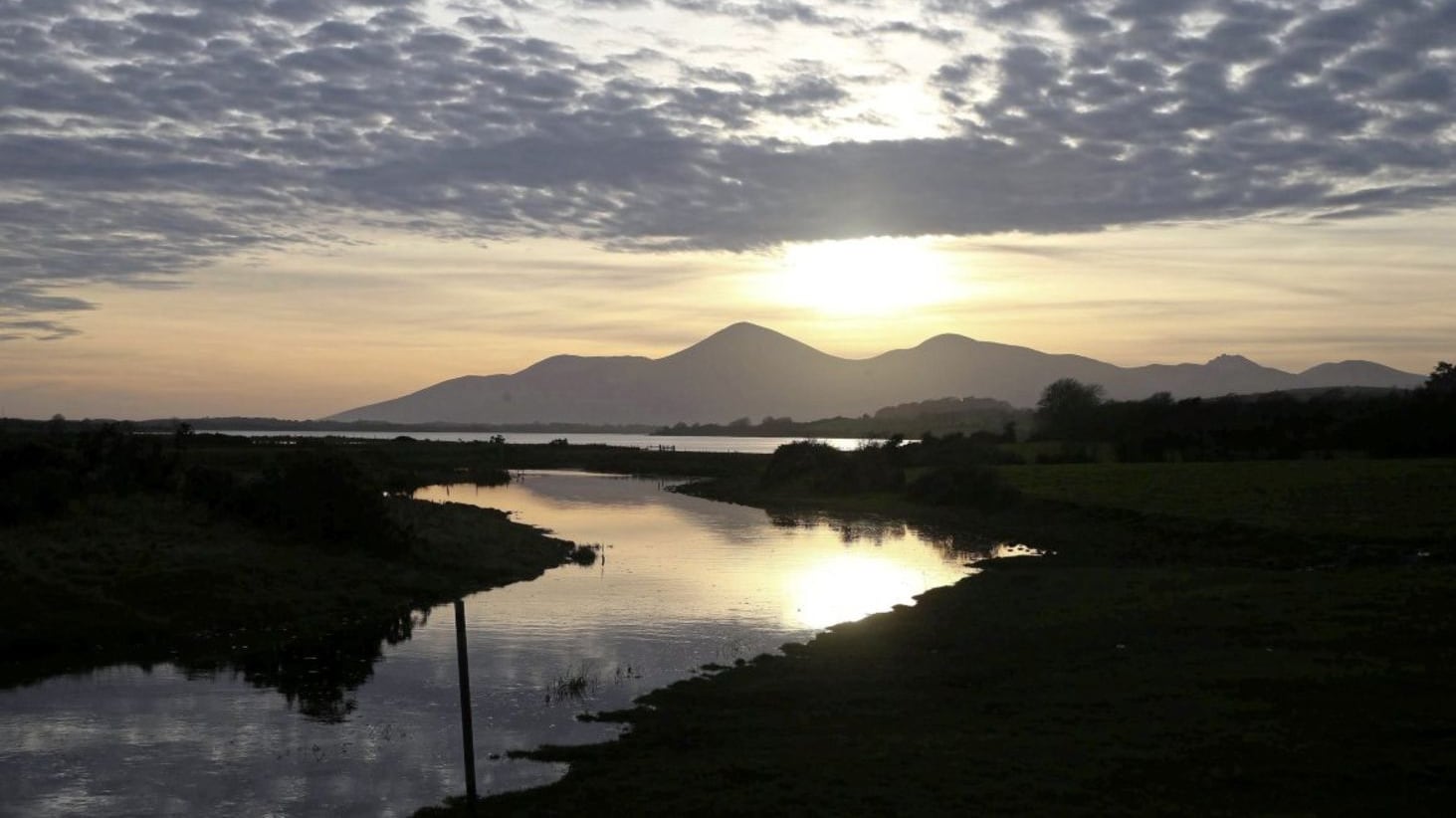 The Mournes viewed across the Blackstaff River in South Down. Picture by Mal McCann	 