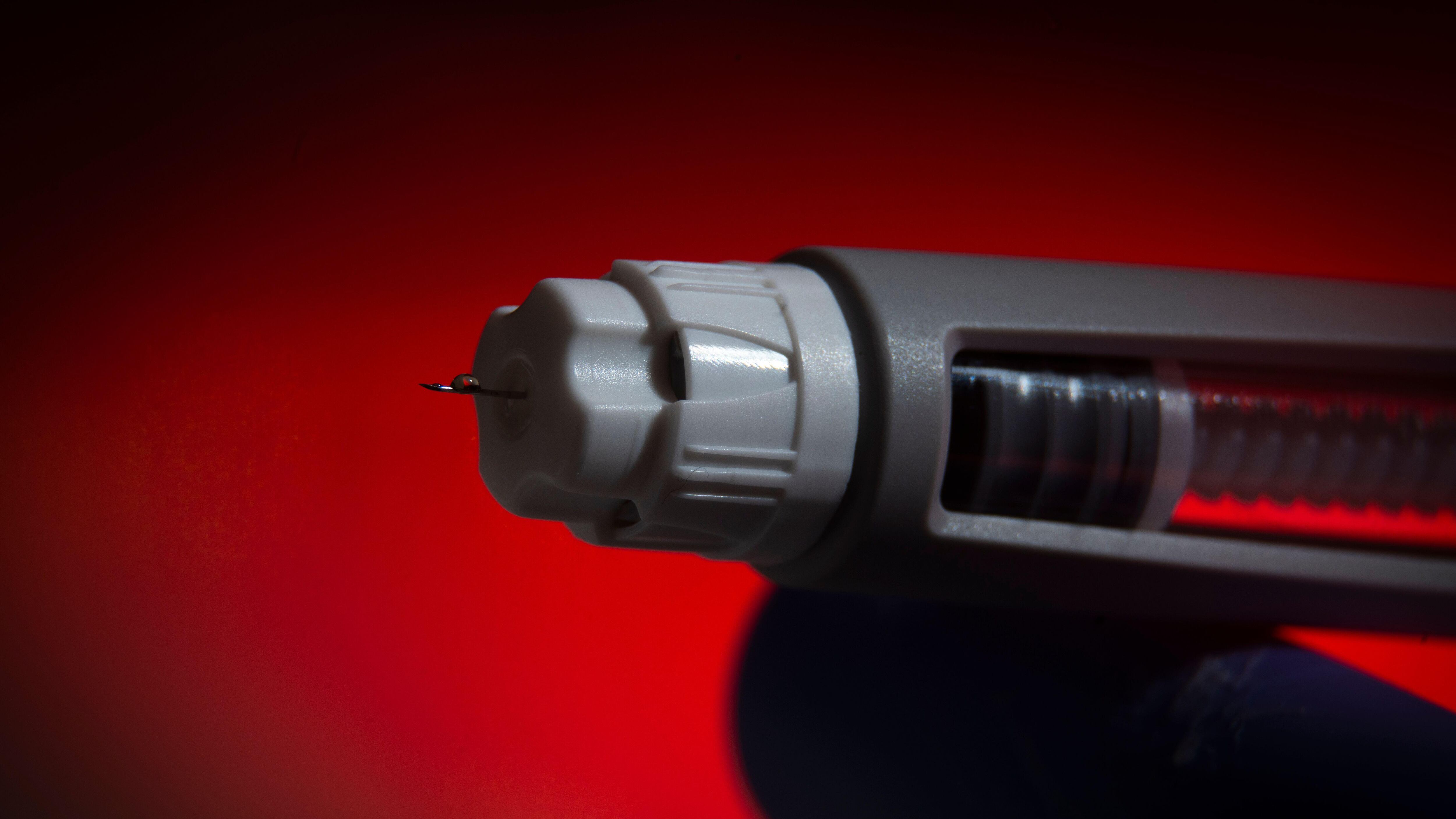 An Ozempic needle injection pen, used by patients on one type of semaglutide