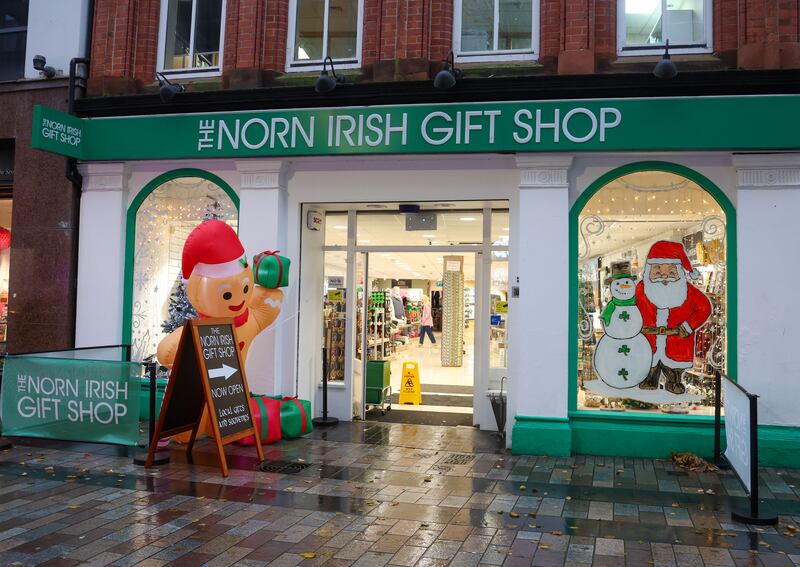 Born Irish gift shop in Belfast City Centre.
PICTURE COLM LENAGHAN