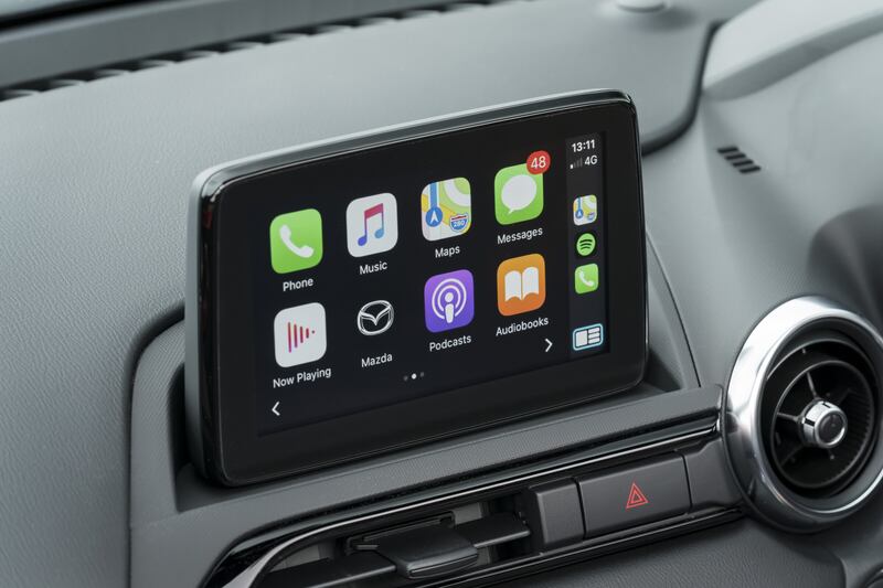 The Mazda MX-5 might be a back to basics sports car, but you still get toys like Apple CarPlay