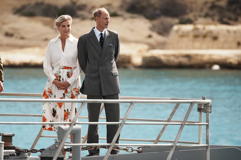 The royal couple toured key wartime sites in Grand Harbour, Valetta