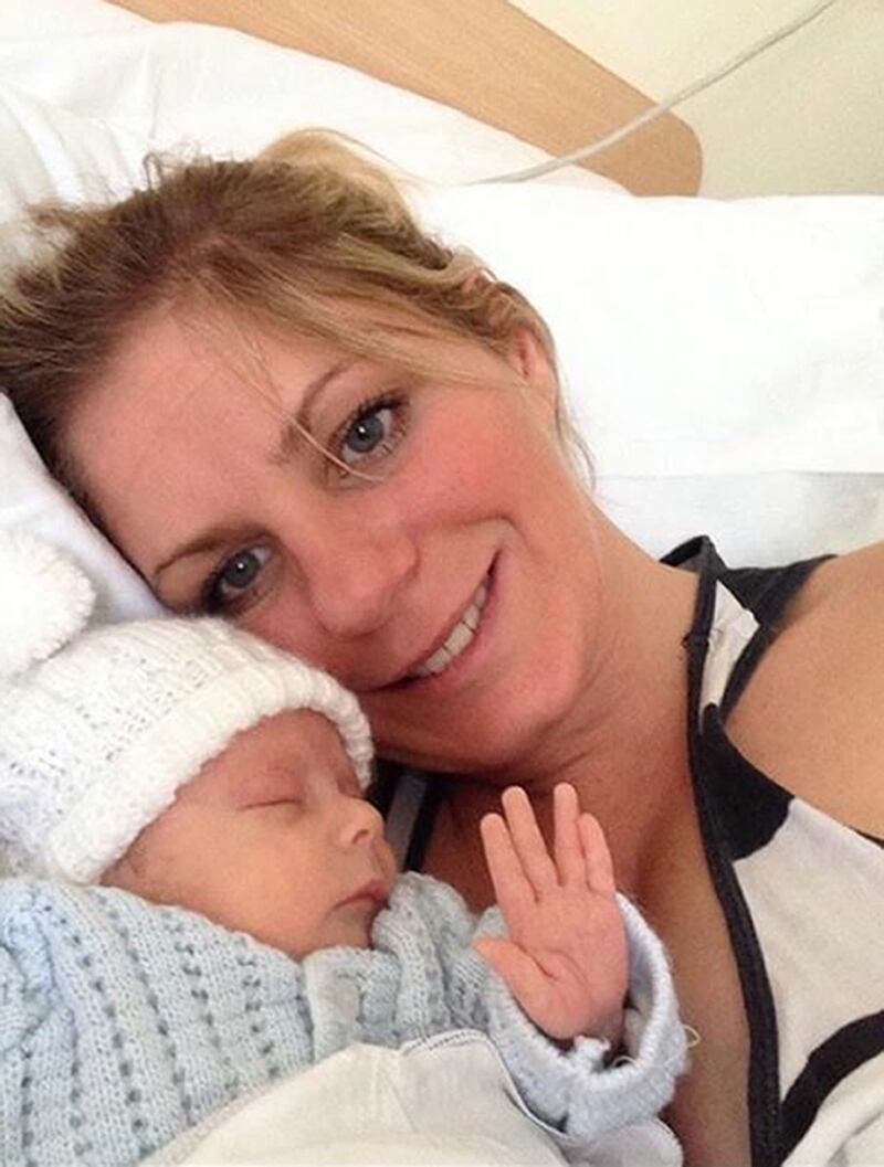 Jenny Condon with her son Ben