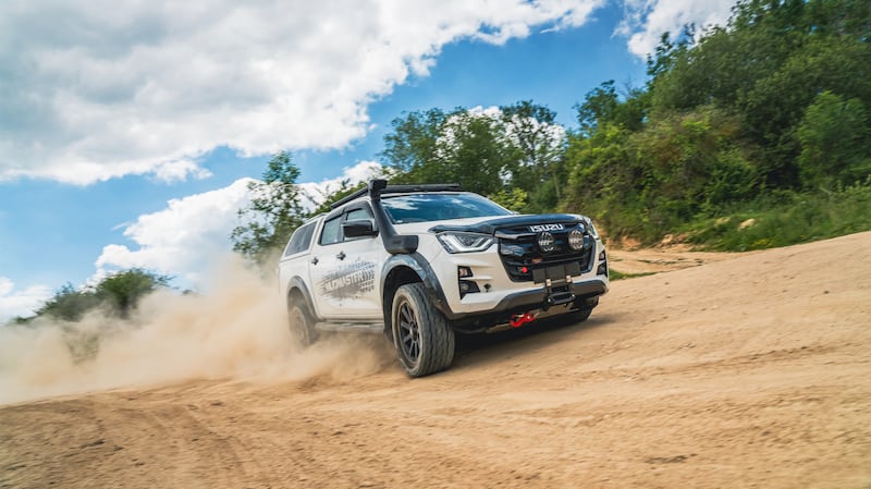 The Isuzu D-Max Mudmaster in action