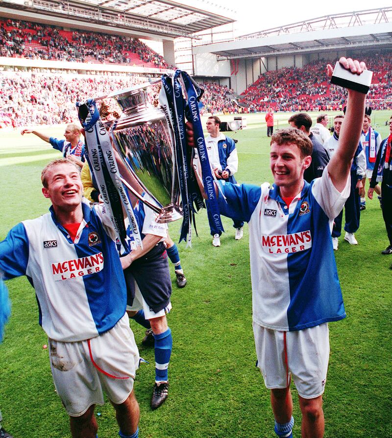 Blackburn lost at Anfield but still wildly celebrated winning the Premier League