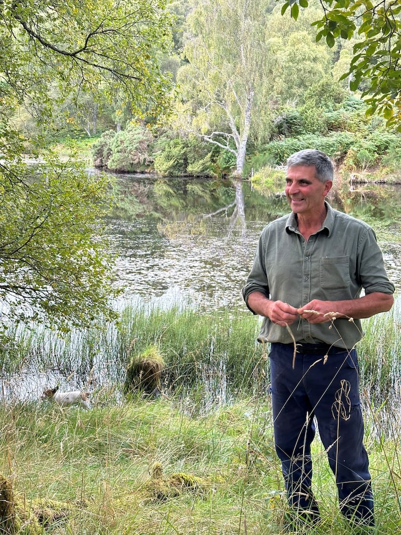 Farmer Chris Swift from South Clunes farm near Kirkhill, Inverness. (HEIF/European Nature Trust/Gethin Chamberlain)