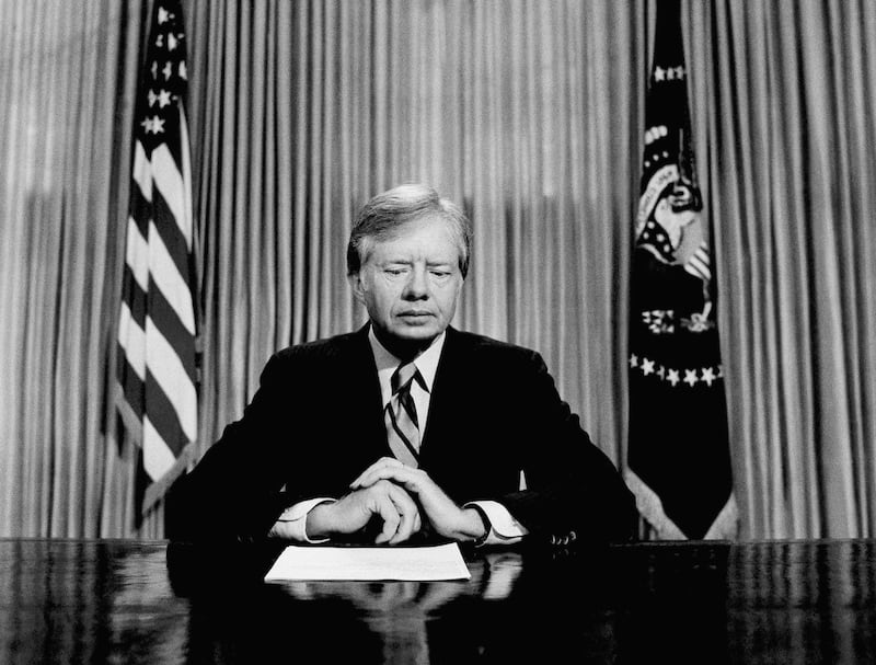 Jimmy Carter’s presidency was characterised by troubles at home and abroad (AP)