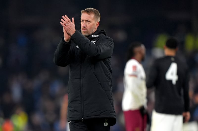 Graham Potter lost his first game in charge of West Ham