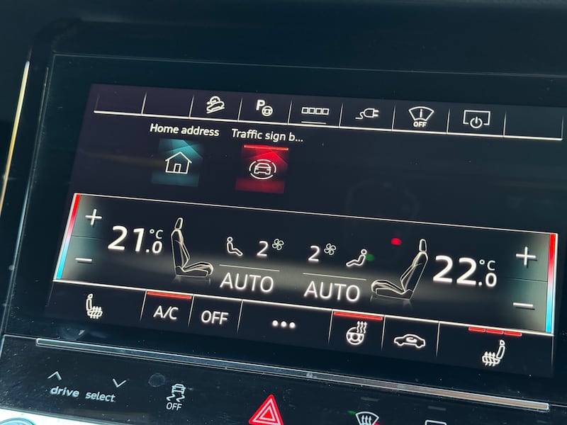 The main screen is where you access many of the car’s features