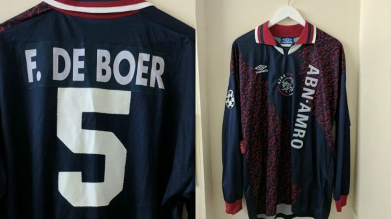 Ajax's shirt from the 1995 Champions League final