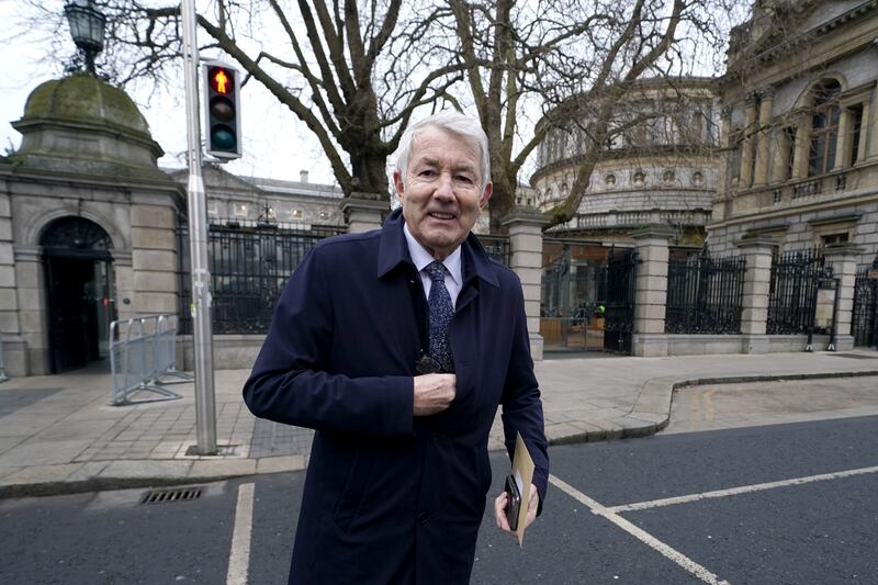 Independent TD Michael Lowry outside Leinster House