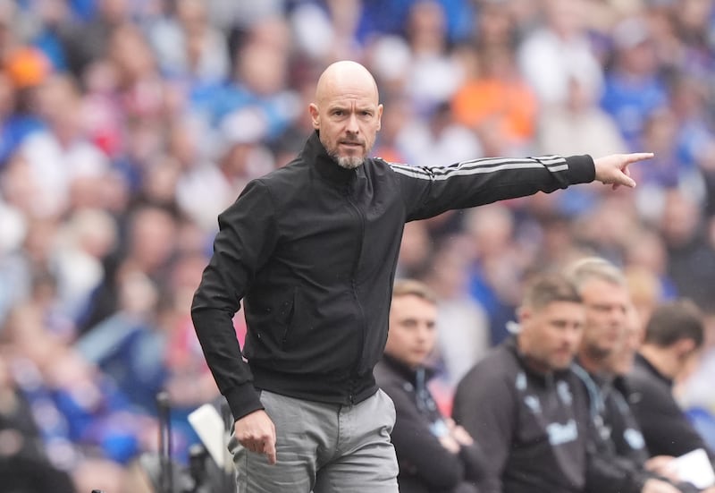 Erik ten Hag saw United defeat Rangers 2-0 on Saturday