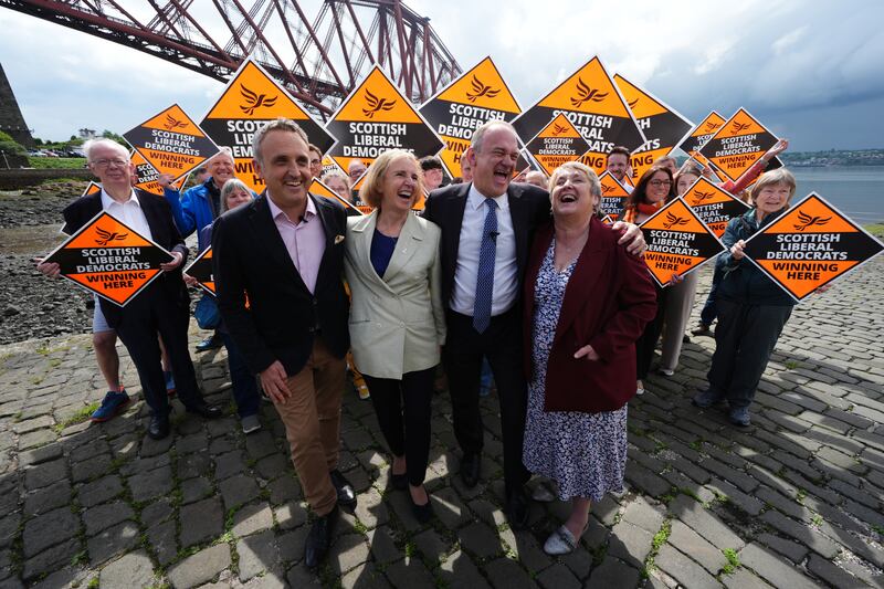 Mid Dunbartonshire MP Susan Murray (second left) and Edinburgh West MP Christine Jardine (right) both spoke during the Scottish Liberal Democrat conference.