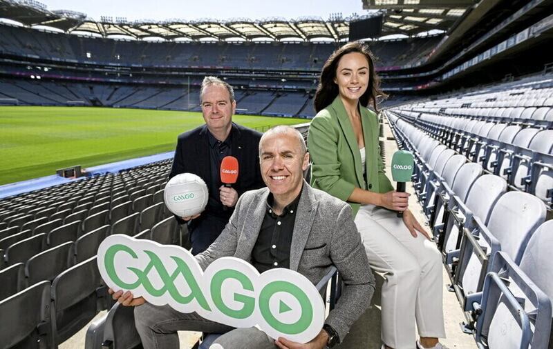 Mike Finnerty, Dave McIntyre, and Aisling O'Reilly, who provide exclusive content for the GAAGO app.