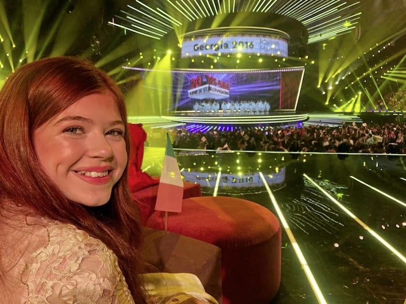 Sophie Lennon pictured at the Junior Eurovision Song Contest in Armenia, where she represented Ireland. 