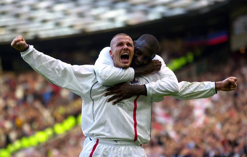 Eriksson’s England clinched qualification for the 2002 World Cup with a dramatic late David Beckham free-kick against Greece