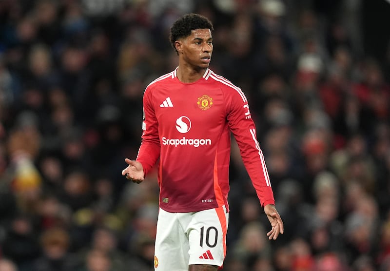 Marcus Rashford’s last appearance came in the Europa League at Viktoria Plzen last Thursday