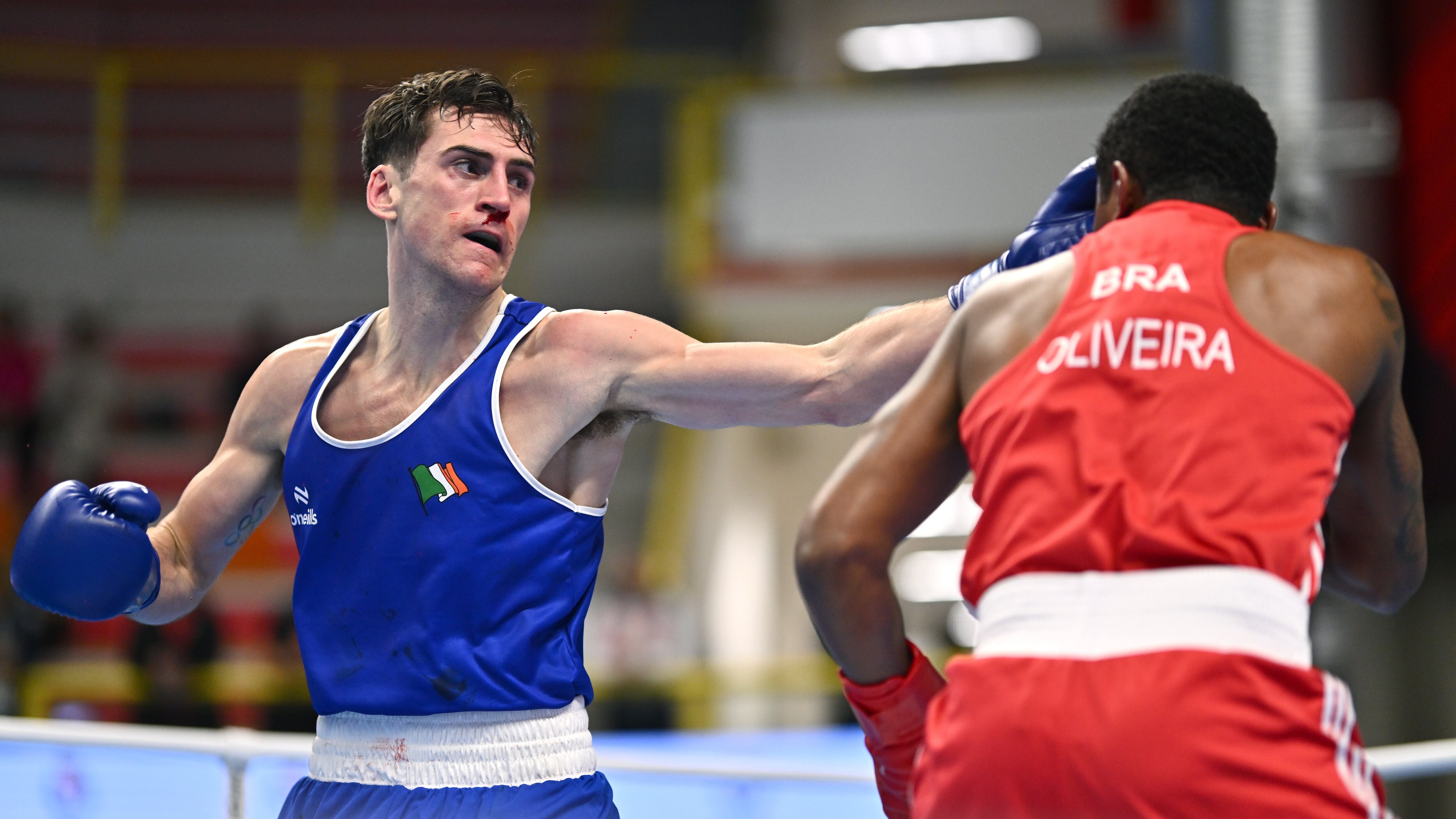 Belfast's Aidan Walsh lost out to Brazil's Wanderson de Oliveira at the World Olympic qualifier in Busto Arsizio on Thursday. Picture by Ben McShane/Sportsfile