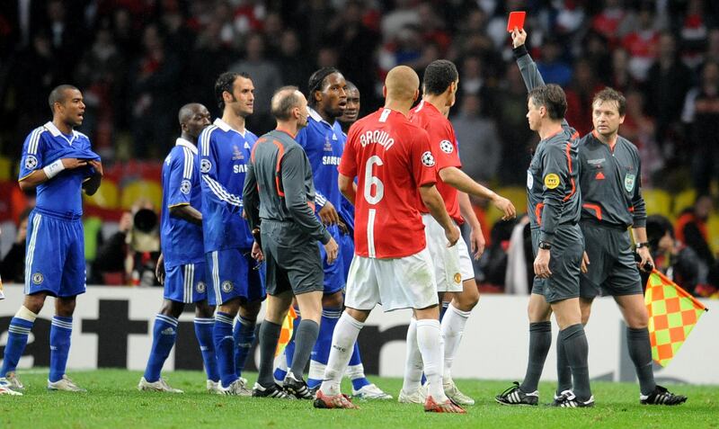 Didier Drogba was red-carded