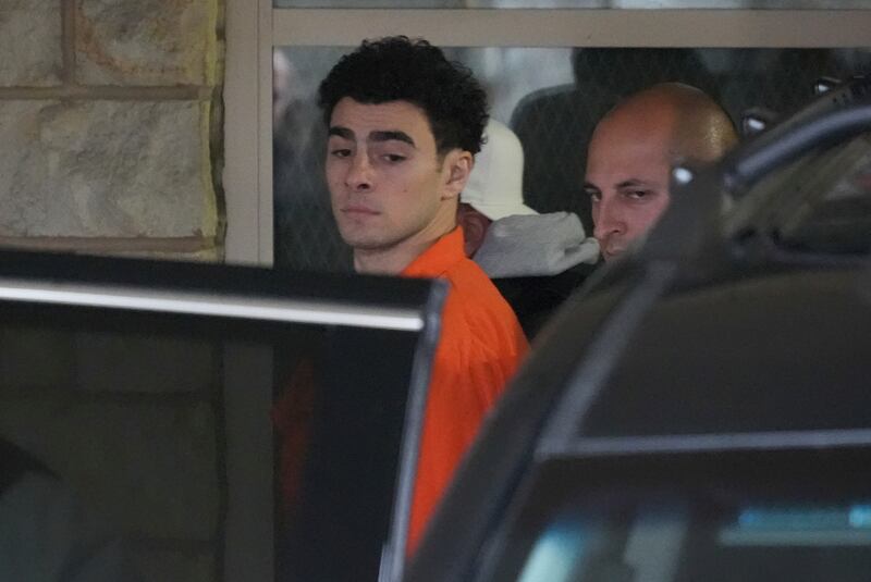 Luigi Mangione leaves the Blair County Courthouse in Hollidaysburg, Pennsylvani (Gene J Puskar/AP)