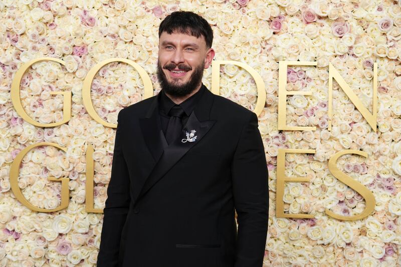 Richard Gadd arrives at the 82nd Golden Globes on Sunday (Jordan Strauss/Invision/AP)