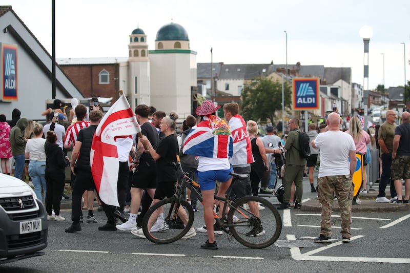 Mounted police followed the march, along with officers in vans who battled their way through traffic to keep up