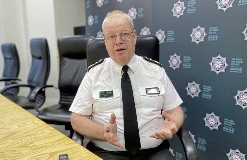 Chief Constable Simon Byrne. (Jonathan McCambridge/PA Wire)