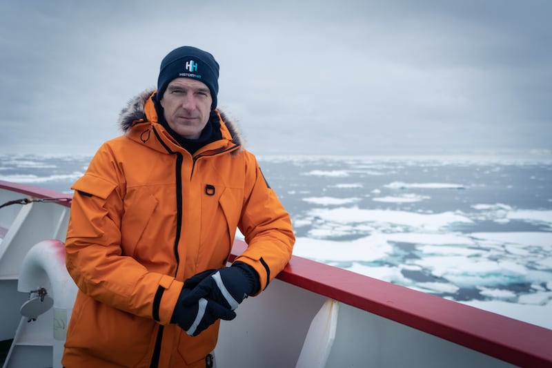 Dan Snow on board a South African polar research vessel on an expedition to find the wreck of Sir Ernest Shackleton’s ship Endurance