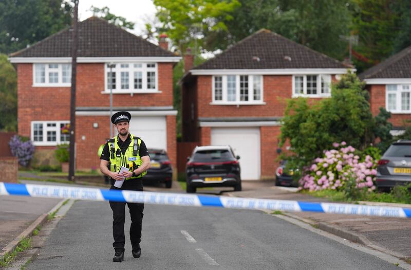 Residents described their street as being on ‘lockdown’ following the incident