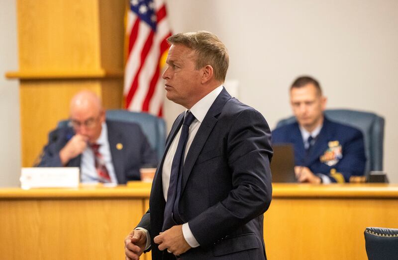 OceanGate’s former director of marine operations David Lochridge during his testimony (Andrew J Whitaker/The Post And Courier/AP)