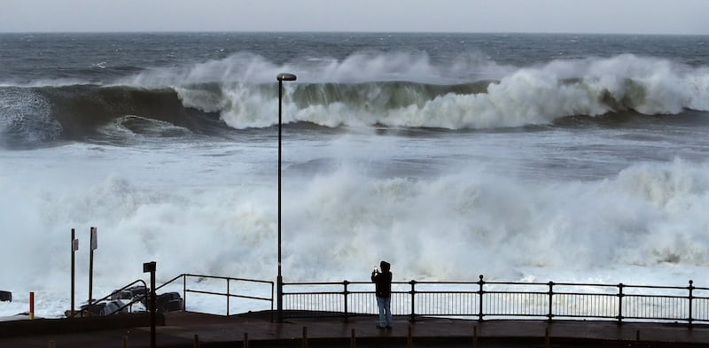 Gales and high seas along the north coast at the weekend. Picture Margaret McLaughlin 21-12-2024