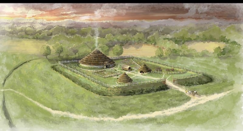 Visualisation of an Iron Age Farmstead enclosure