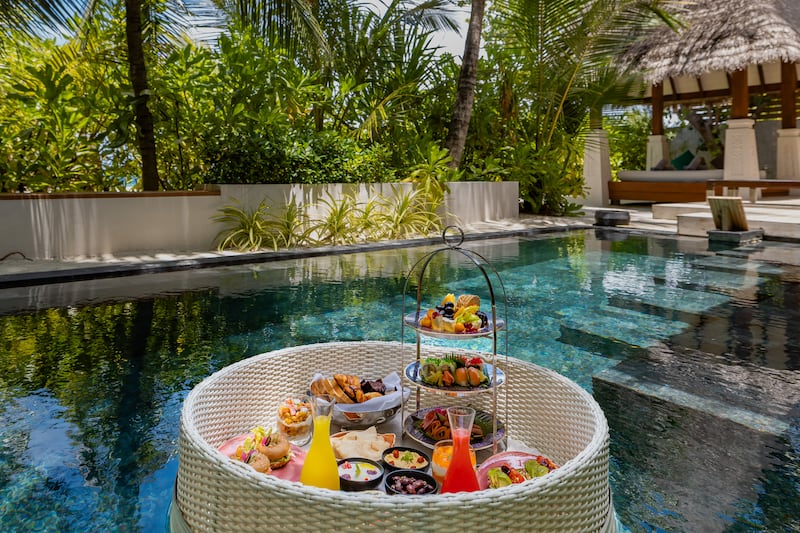 A floating breakfast at Bolifushi