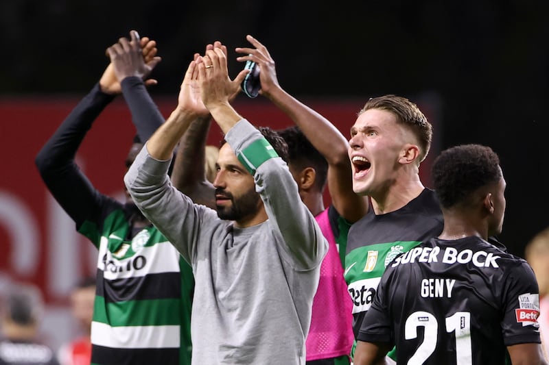 Ruben Amorim won his final match in charge of Sporting Lisbon