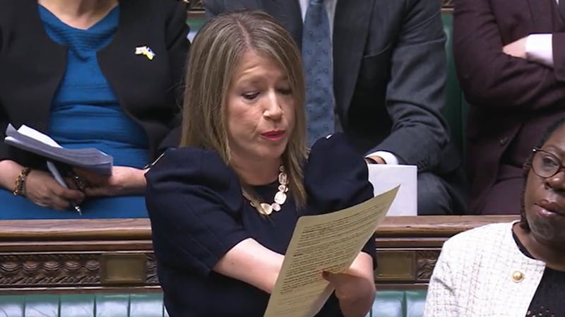 Labour MP Marie Tidball speaking in the House of Commons during the debate on the assisted dying Bill. Picture: Parliament TV.