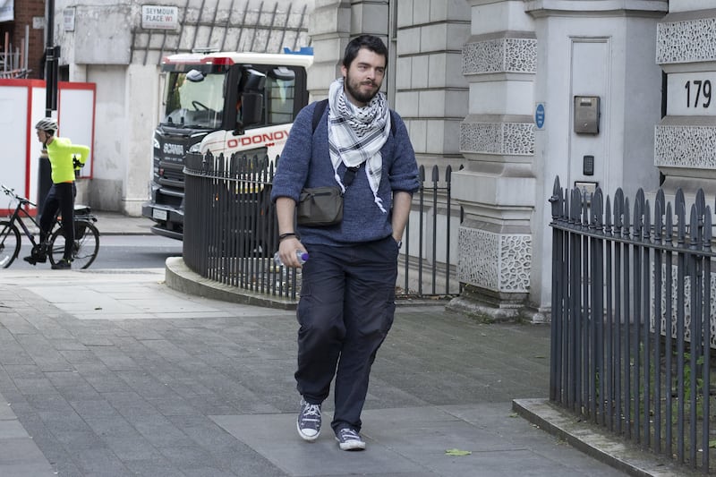 Youth Demand protester Daniel Formentin is accused of public order offences