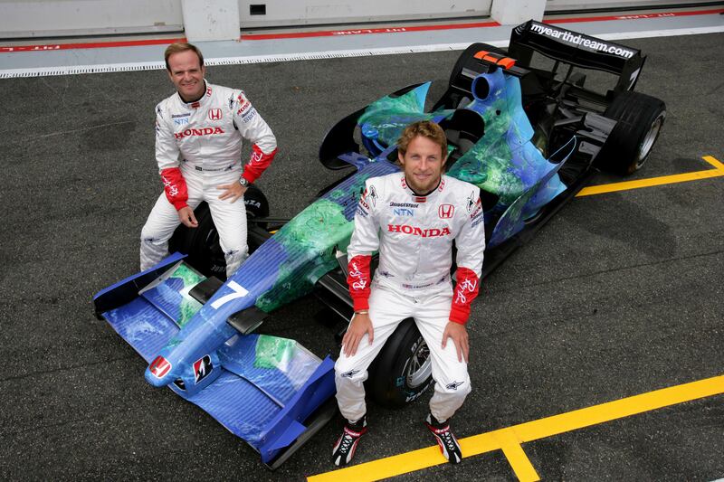 Jenson Button and Rubens Barrichello were Brawn team-mates