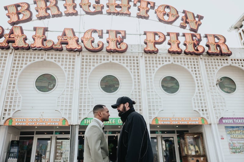 Tyrone McKenna and Harlem Eubank face off at Brighton Palace Pier