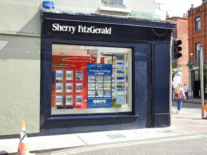 Sherry Fitzgerald property estate agent outlet on Blackrock main street.