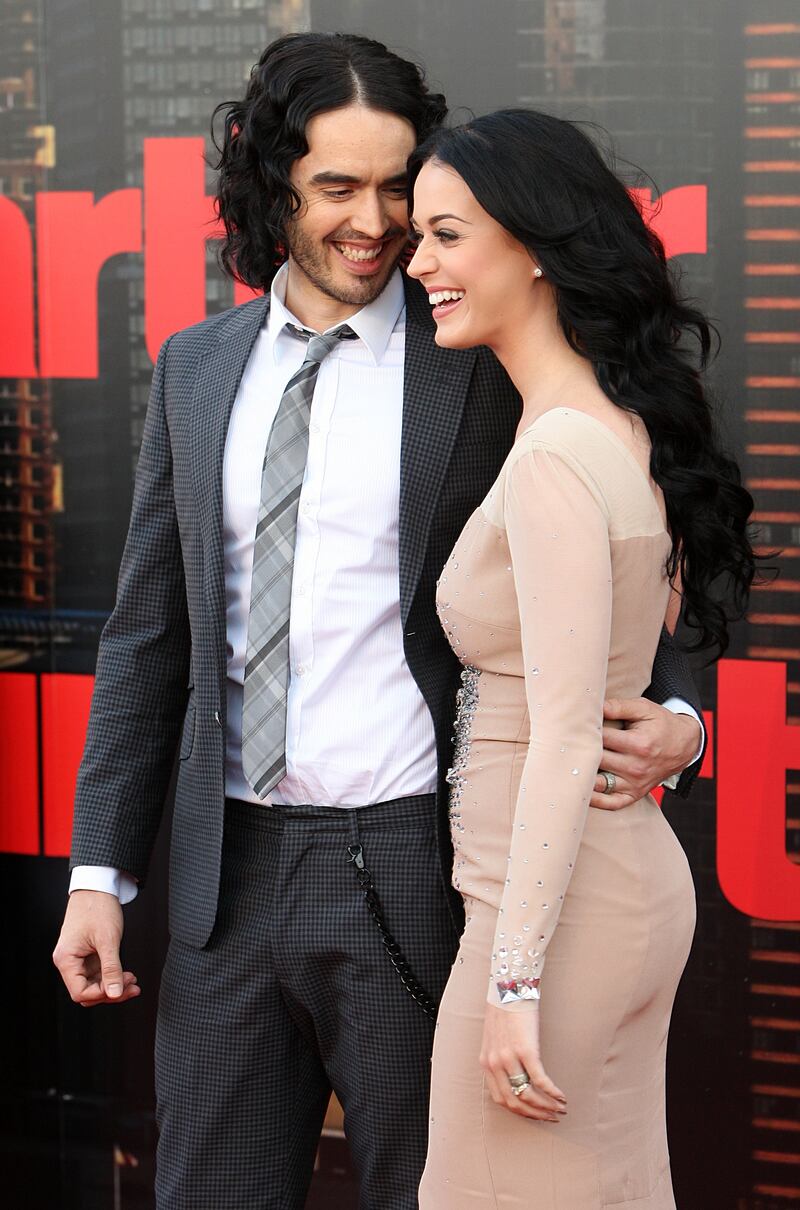 Russell Brand with his ex-wife Katy Perry