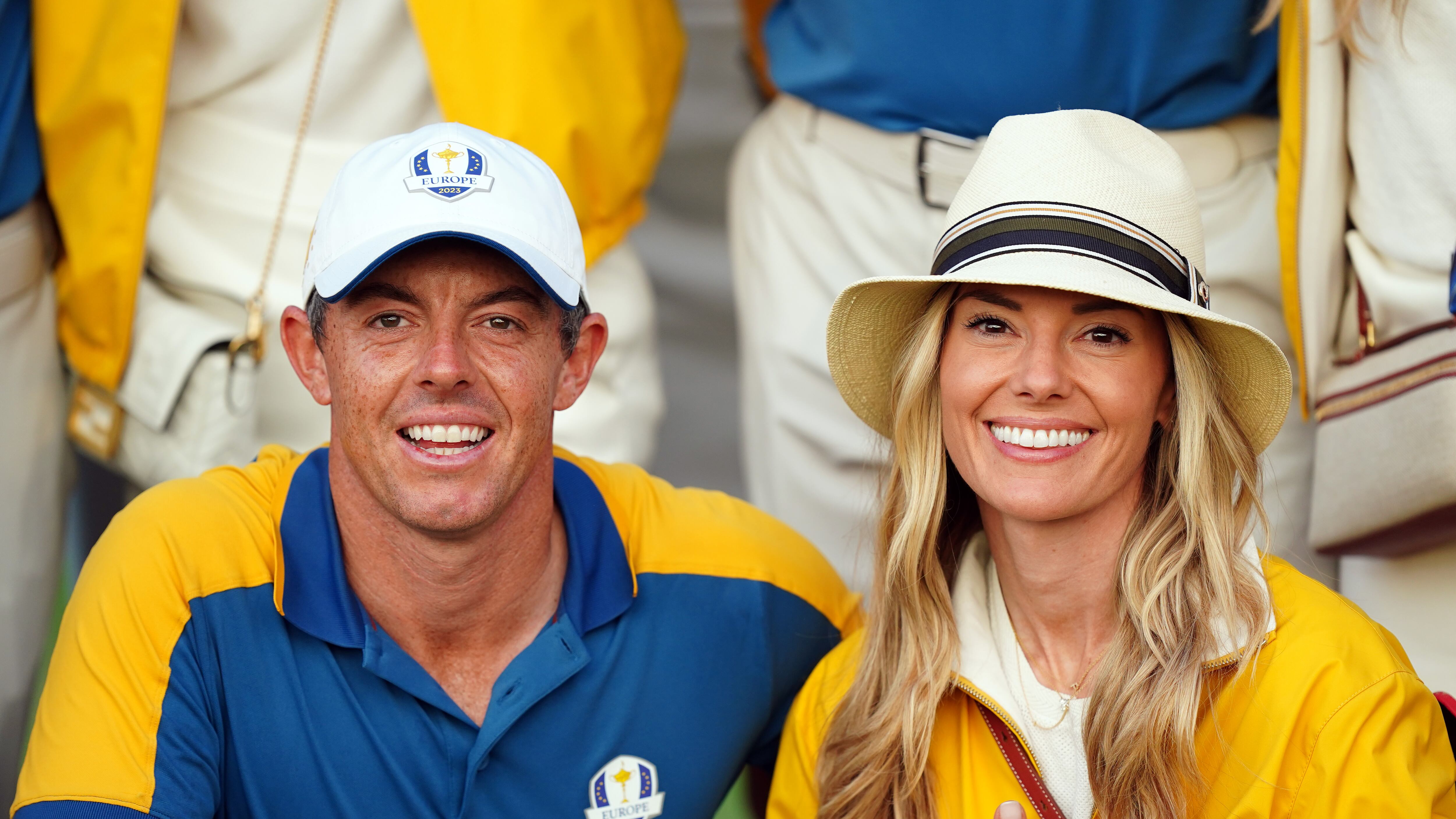 Rory McIlroy with Erica after Europe regained the Ryder Cup following victory over the USA last year