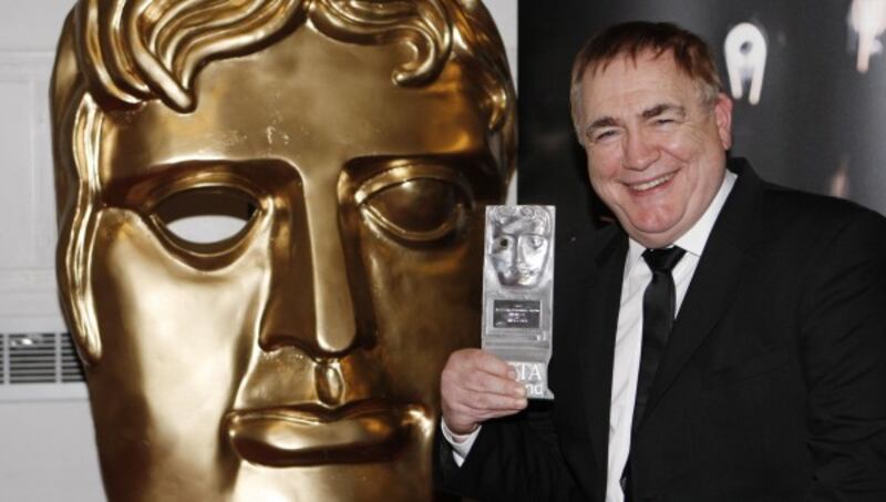 Brian Cox with his award for best Acting Performance in Film at the Bafta Scotland Awards ceremony in the City Halls, Glasgow.