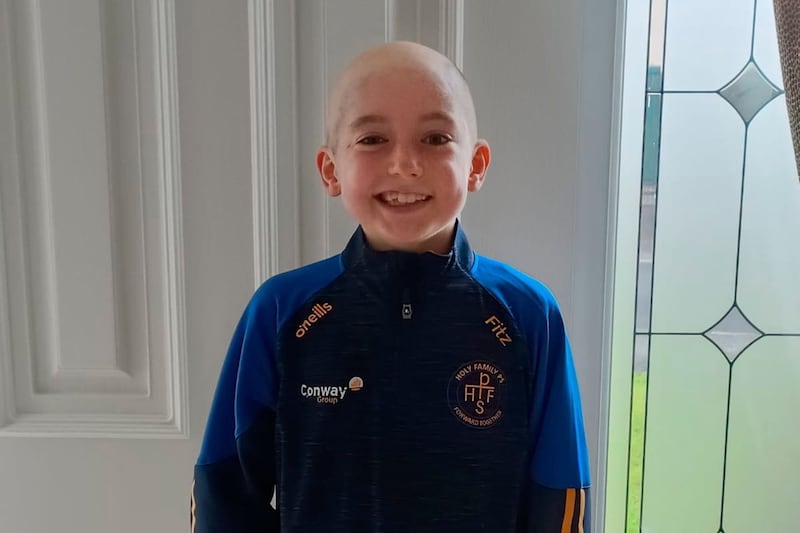 Tony Fitzpatrick (9) from Magherafelt, Co Derry, who has been diagnosed with grade 4 Glioblastoma Multiforme.