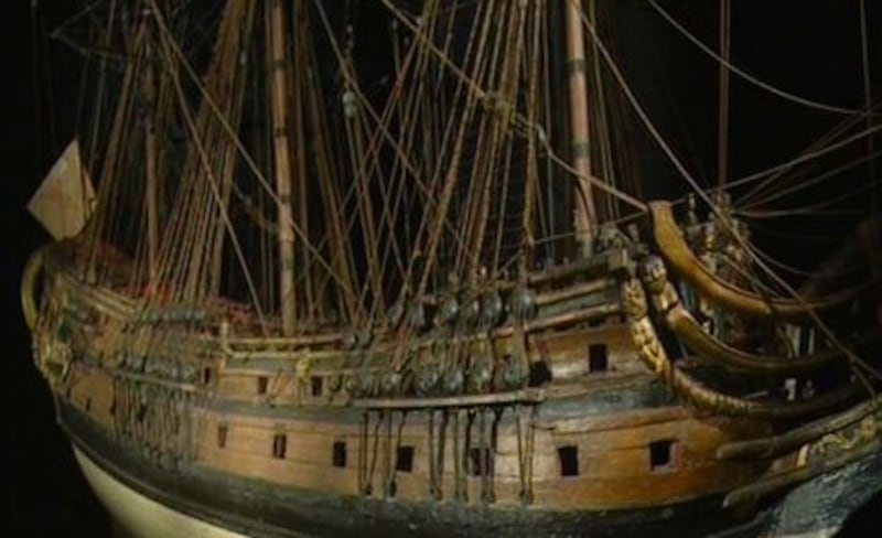 A CGI reconstruction of the London wreck.