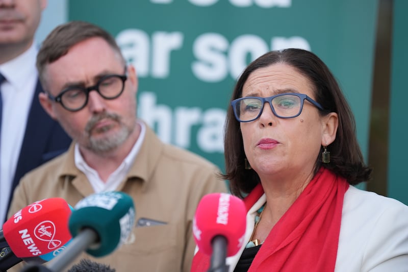 Eoin O Broin and Mary Lou McDonald launched their party’s proposals to make housing affordable and to bring home ownership back into reach for working people